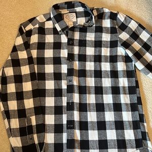 Black and white flannel
